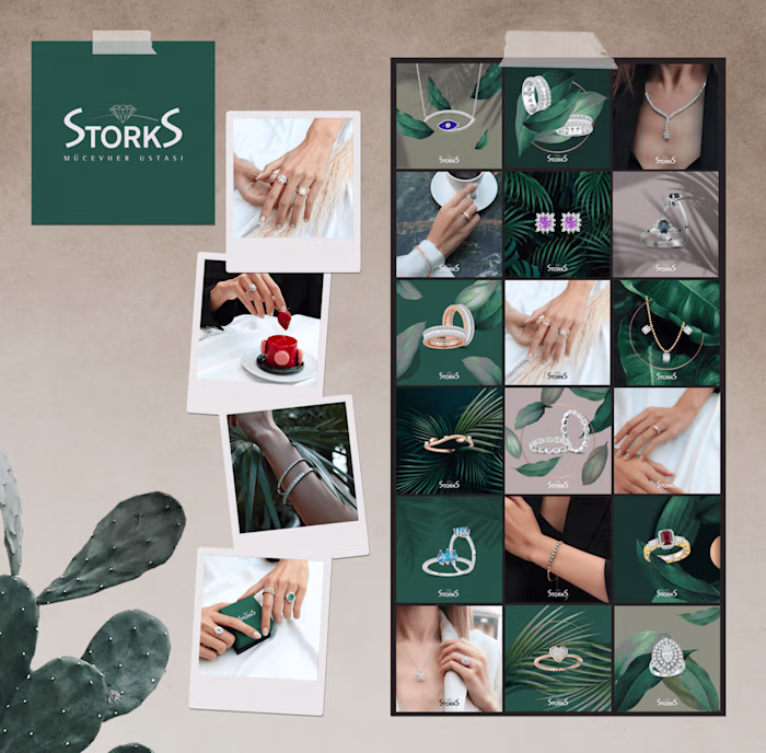 Storks Jewellery Social Media Design