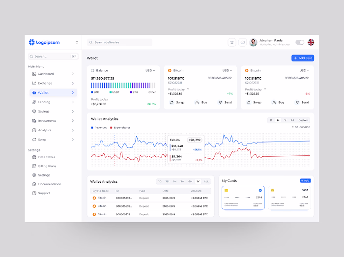 Crypto Wallet Dashboard