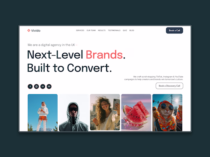 Vivido — Impact-Driven Agency Framer Website