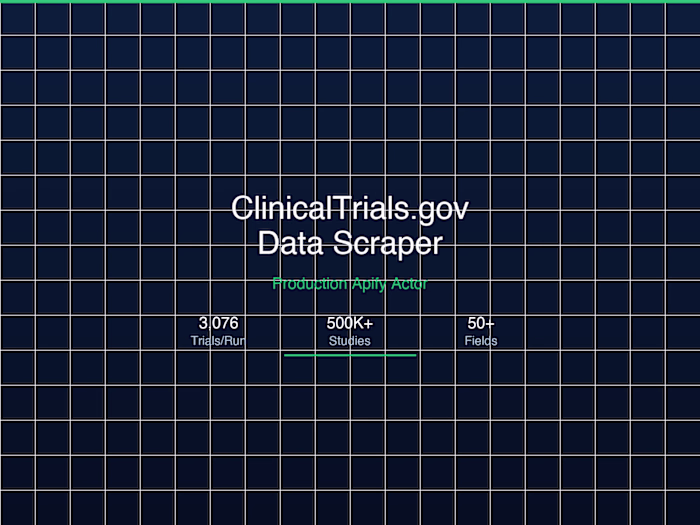 ClinicalTrials.gov Data Scraper