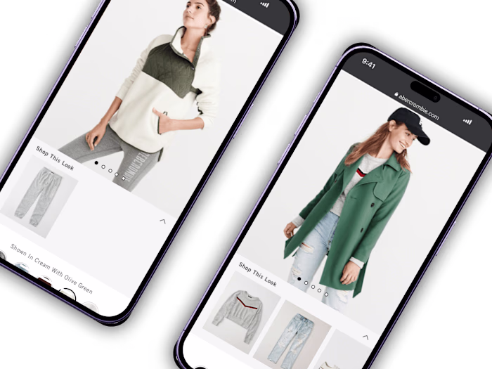 Allowing customers to shop a whole outfit at Abercrombie & Fitch