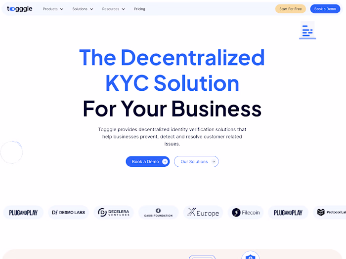 Togggle - The Decentralized KYC Solution ‍For Your Business