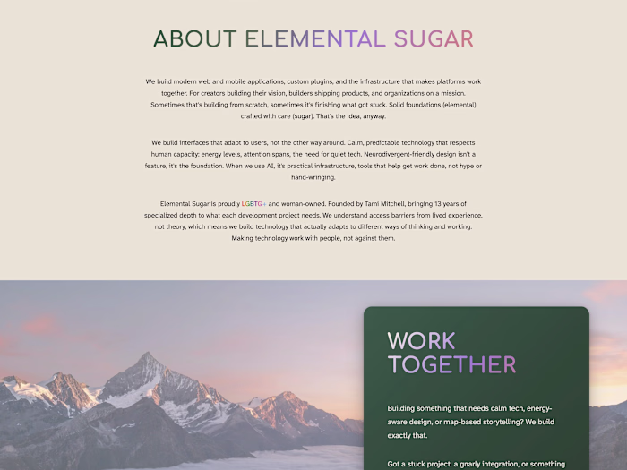 Zero-JavaScript Astro one-page site with