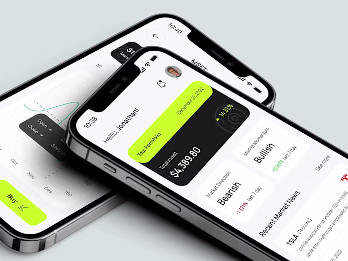 Futuristic Mobile App Design