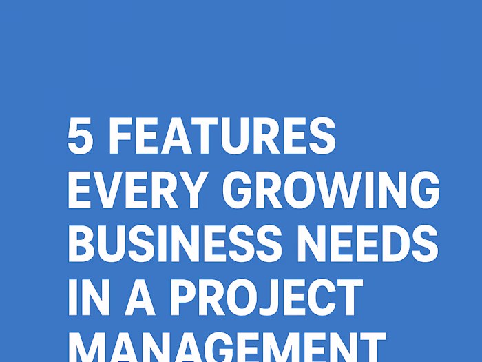 Essential Features for Project Management Tools in Growth Phase