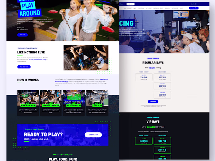 Topgolf Thailand  website re-design and build