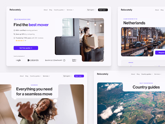 International Relocation Services Website - Relocately