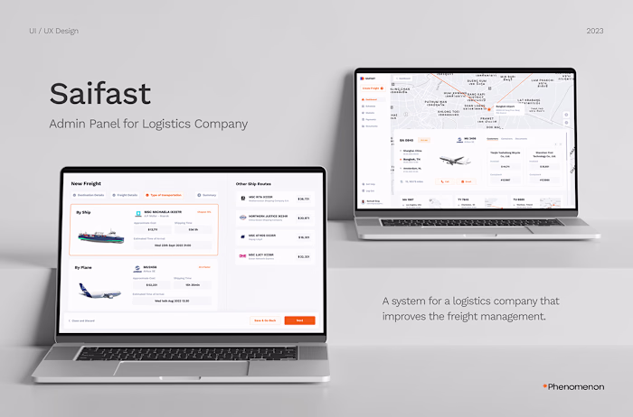 Saifast - Logistics web app 