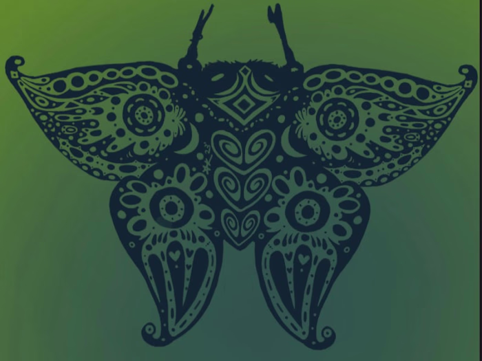 Moth Tattoo Design