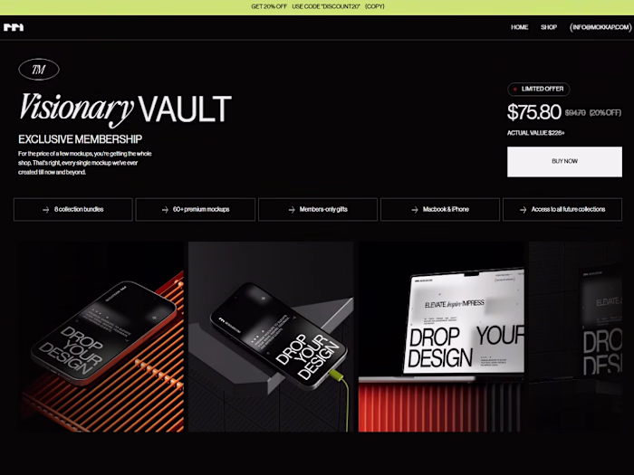 Framer - Mokkap E-commerce Website Development