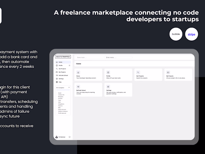 Bootstrapped - A marketplace to hire top 1% no-code developers