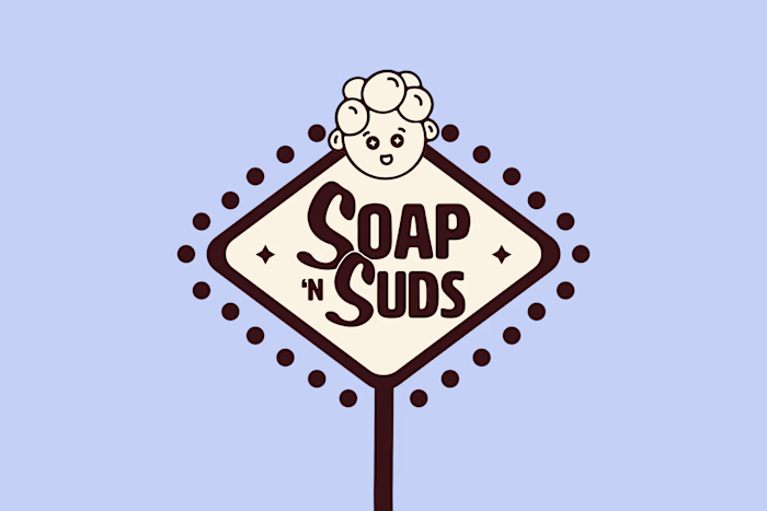 Soap ’n Suds – Vintage-Inspired Laundromat Brand