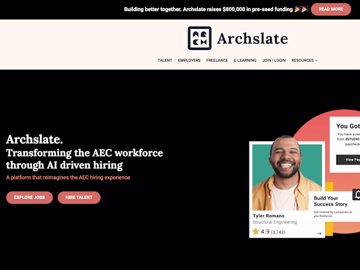 Complete Website for Archslate