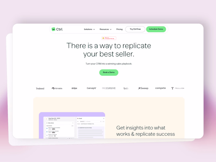 Ctrl | Turn your CRM into a winning sales playbook