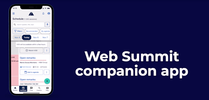 Web Summit Companion App