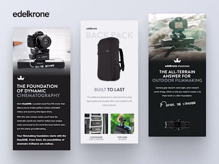 edelkrone Email Series