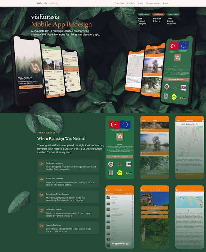 viaEurasia- mobile app redesign