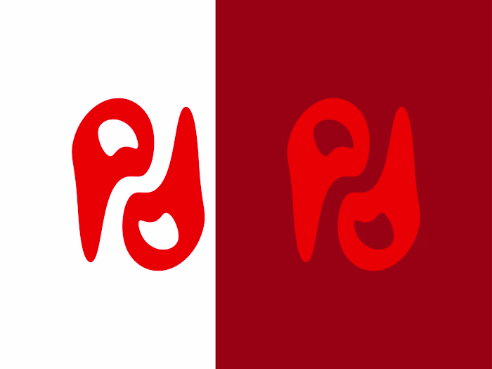 Lettermark/Monogram Logo design of the letter "p" 