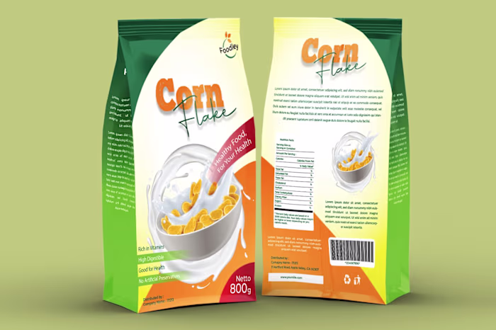 Packaging Design with Brand Identity and Realistic Mockups