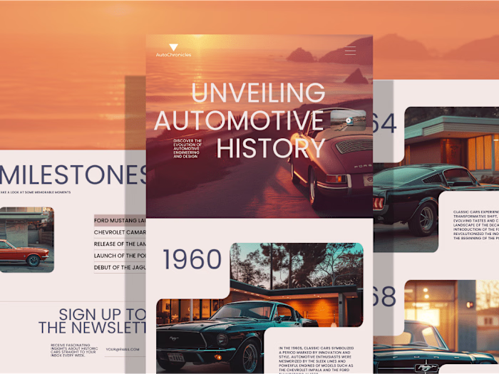 Automotive Website Landing Page