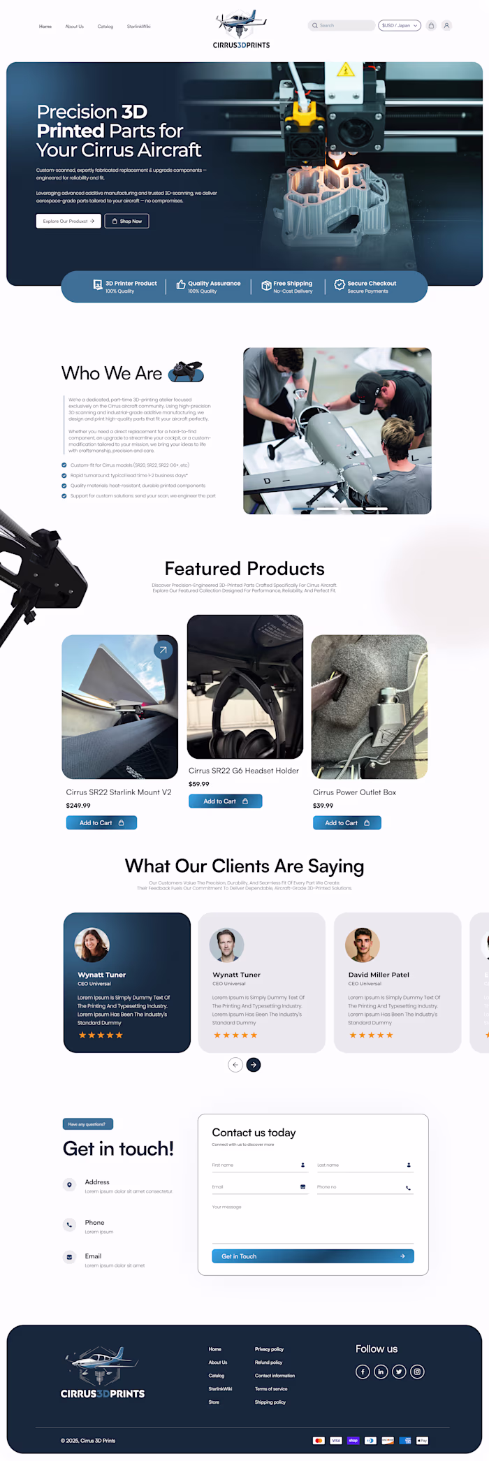 Design and Development of Cirrus 3D Prints Online Store