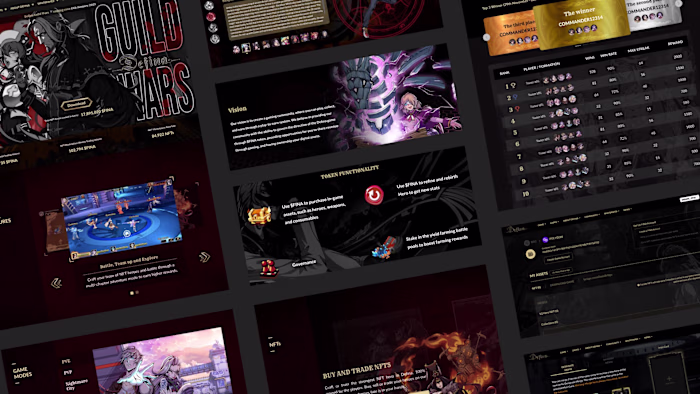 GameFi Official Website Design