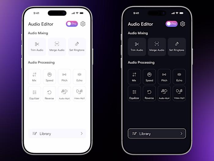 Audio Editor App – UI/UX Design