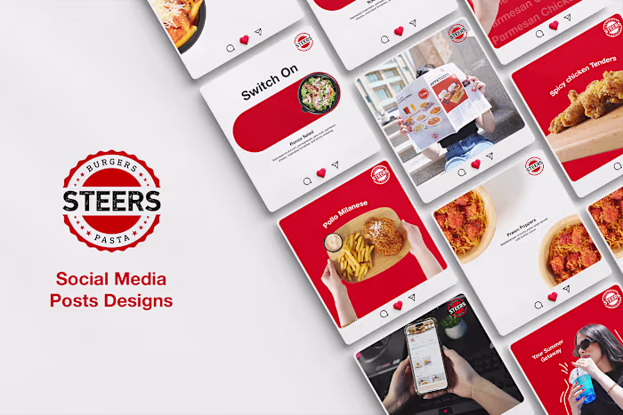 Social Media Posts for Burger Joint 