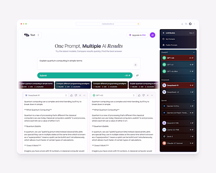 SSSModel - AI Model Comparison Platform