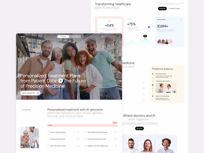 Precision Medicine Website Design