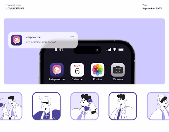 Letspeak.me | Language Learning App Design