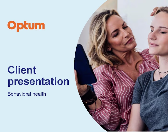 Behavioral health presentation for client, 2023 :: Behance