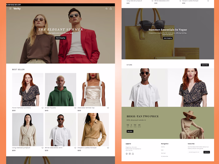 Verity Fashion eCommerce Website Design