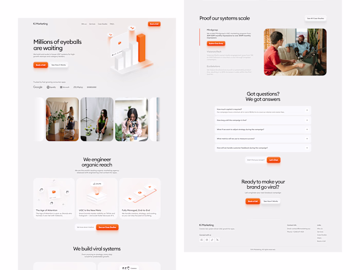 Ki Marketing Landing Page Design