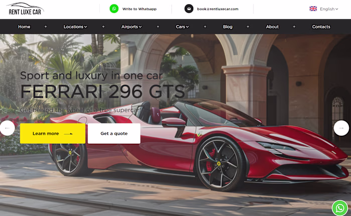 Luxury Car Rental Platform Development