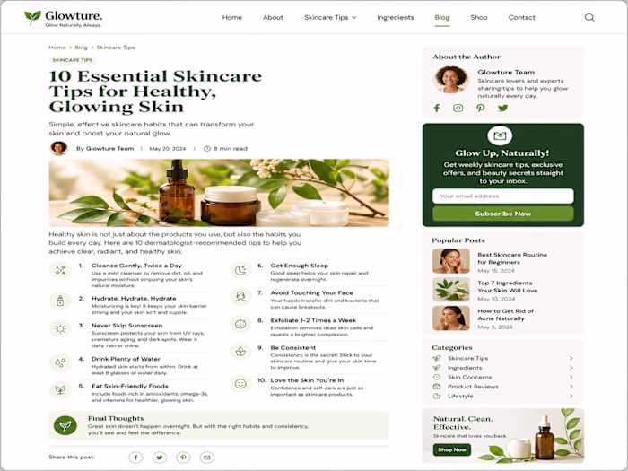 Skincare products play a vital