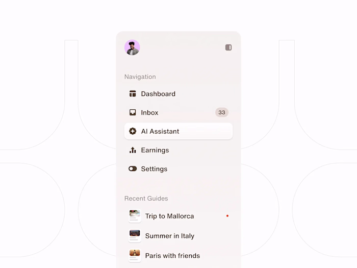Working on a dashboard UI, this is the sidebar navigation.