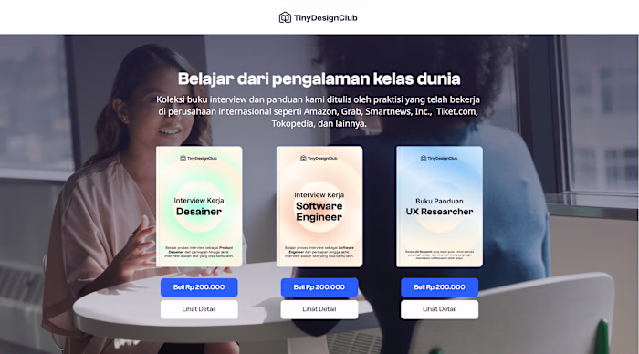 Tiny Design Club: Framer Website Design and Development