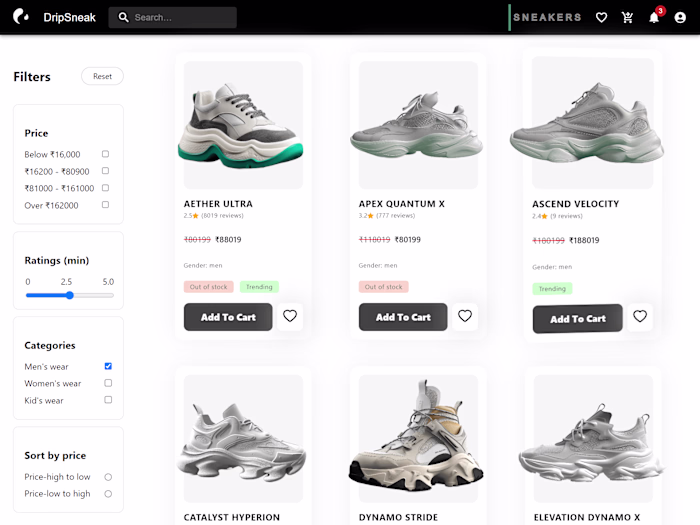 Responsive E-Commerce Platform