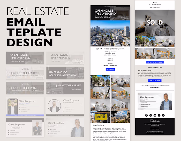 Email Template Design for Luxury Real Estate Agent