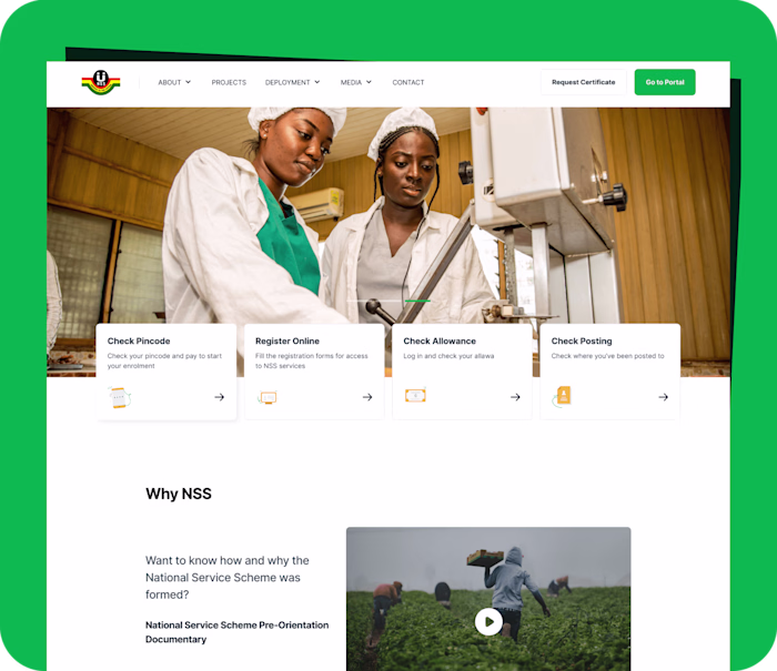 National Service Scheme Website