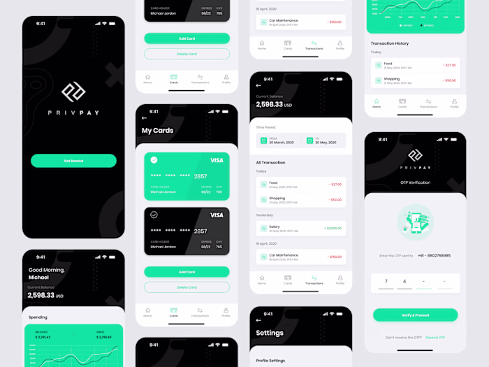 Fintech - Mobile Banking App Design