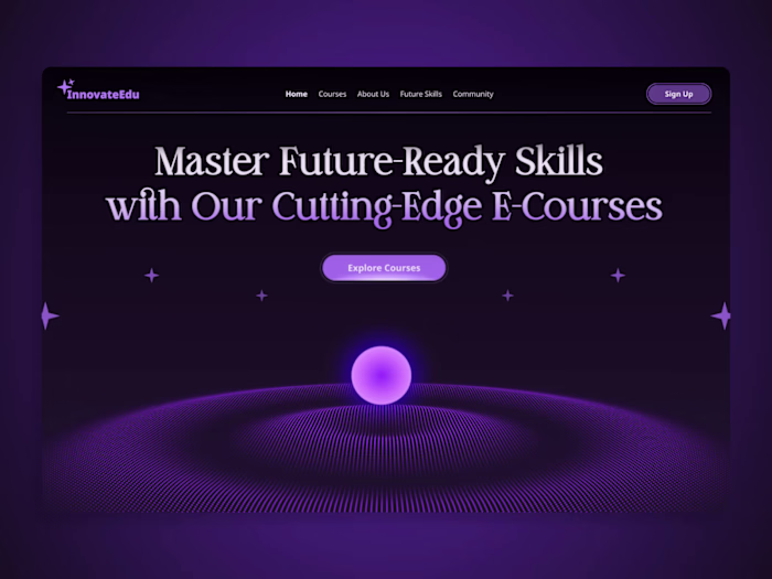 InnovateEdu - Future Courses Hero Page