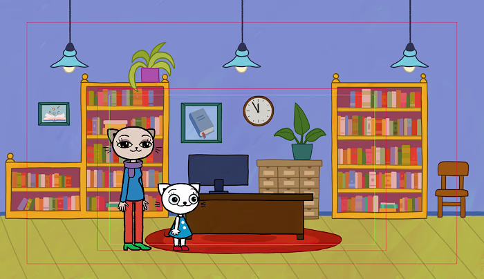 Kicia Kocia – Backgrounds for Animated Series