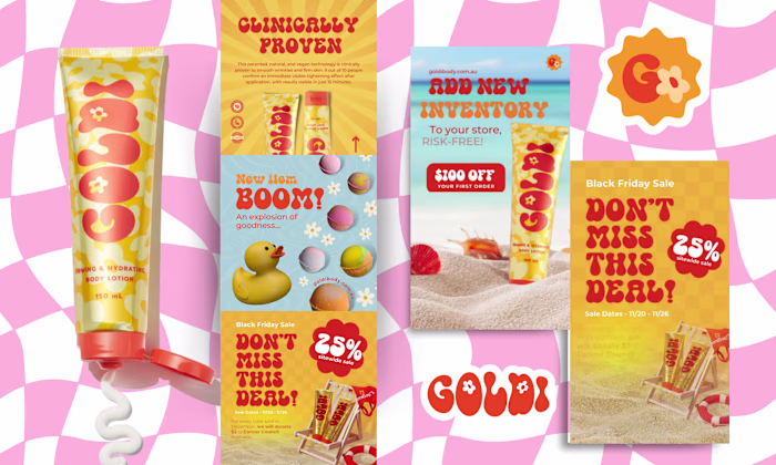 GOLDI Social Media Content Designs