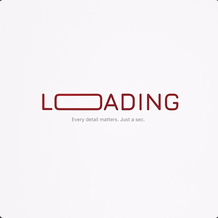 Kinetic Text Loading Animation