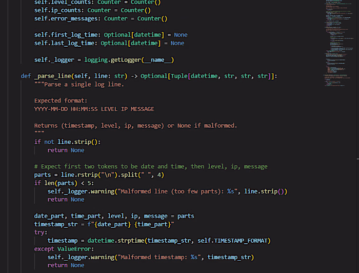 Scalable Log Analytics & High-Performance Parsing Engine