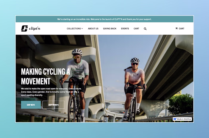 Custom Shopify Theme (Made in Webflow)