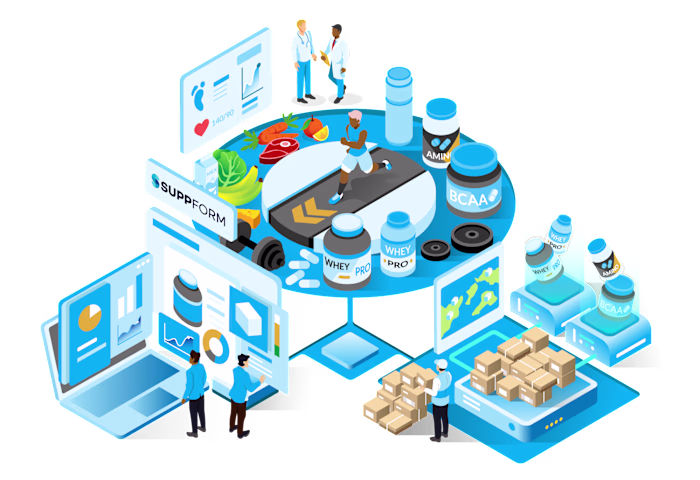 Suppform Isometric Illustration Design