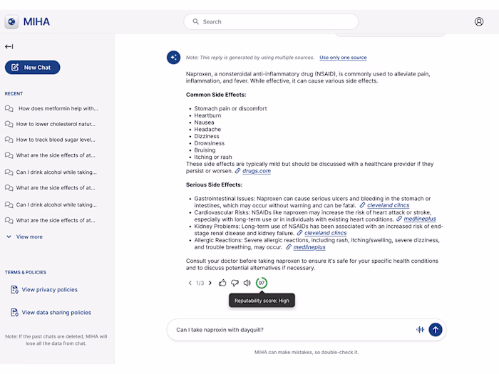 AI LLM Chatbot Design for Health Information